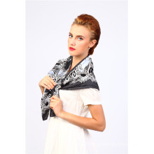 2014 100% Chinese Silk Satin Scarf 90 by 90